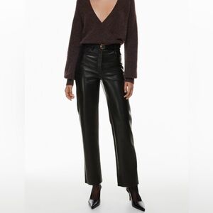 NWT Faux leather Melina pants - Aritzia - Size 4